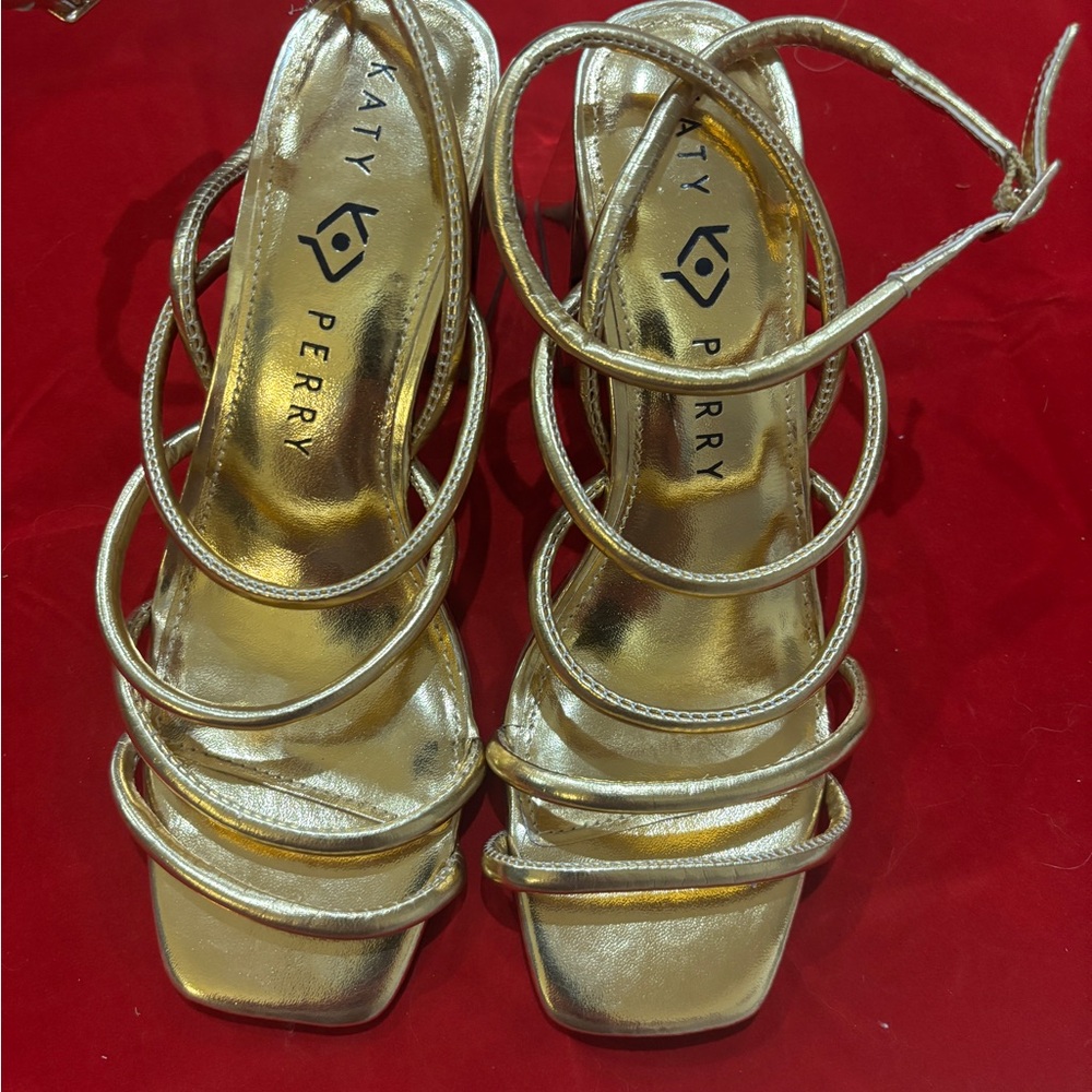 Katy Perry Collections Metallic Gold Heels